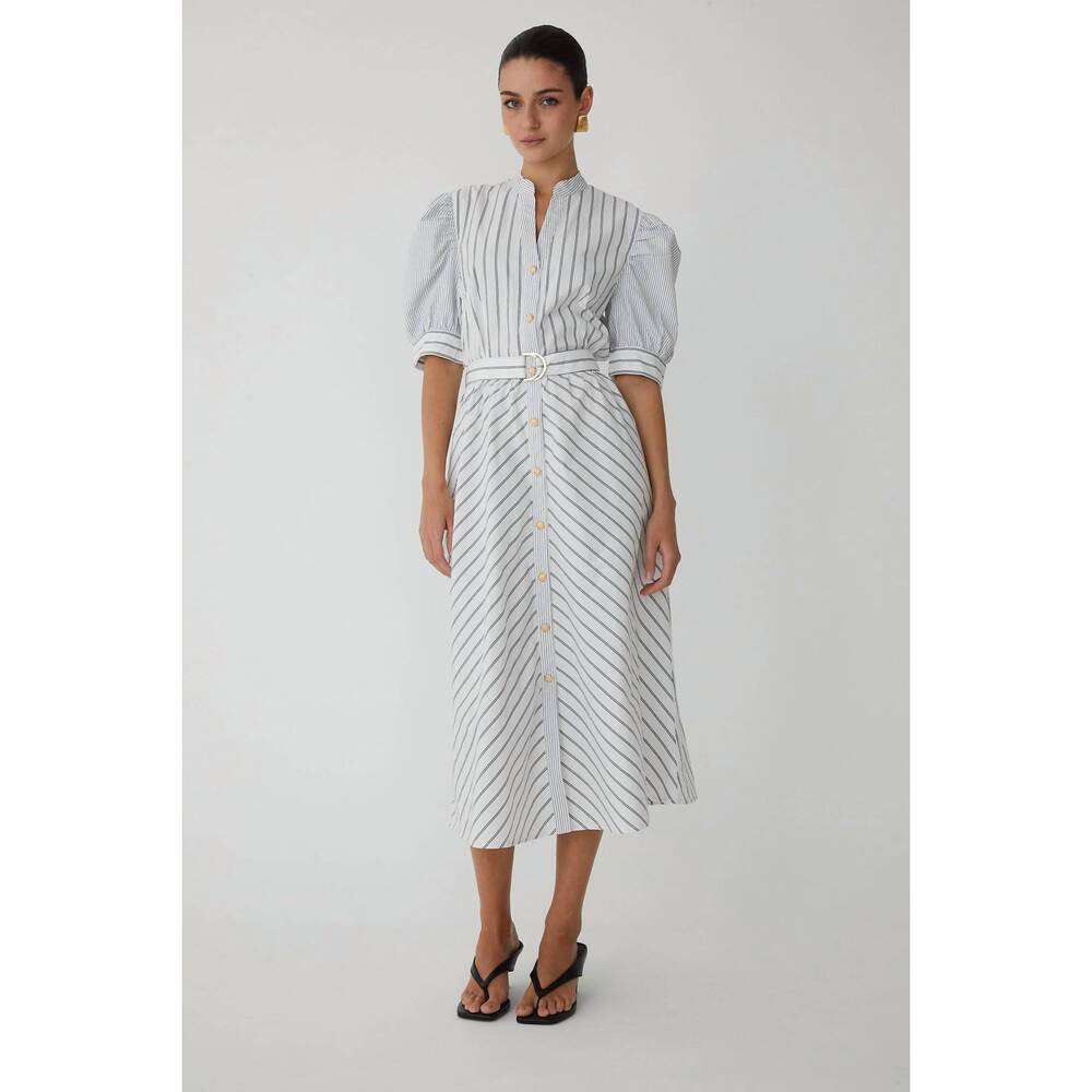NEW JS71 izel midi dress in black & white